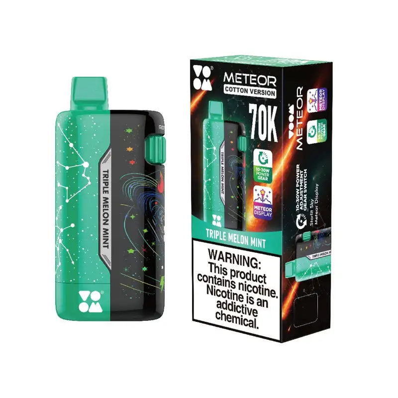 Triple Melon Mint VOOM Meteor Cotton Version 70K Disposable Vape
