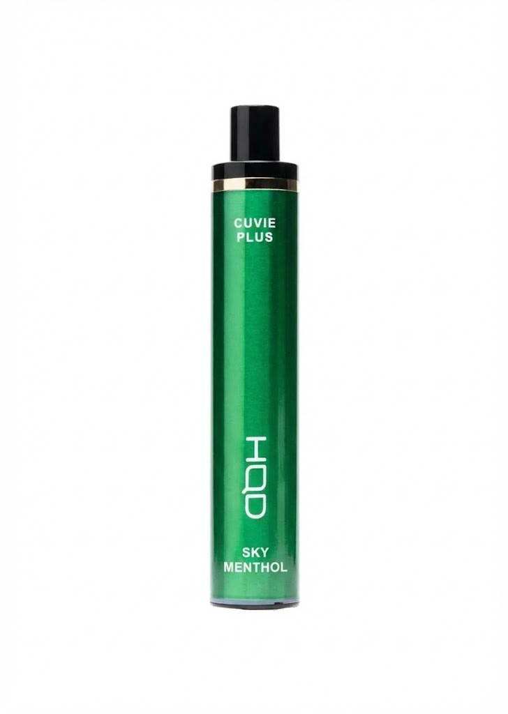 Black Menthol HQD Cuvie Plus 1200 Puffs Disposable Vape