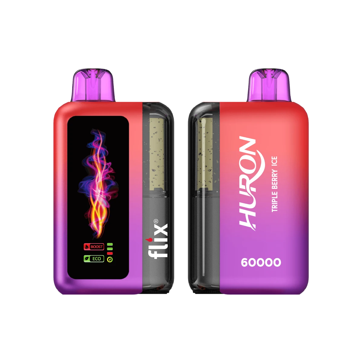 Triple Berry Ice Flix Huron 60K Disposable Vape
