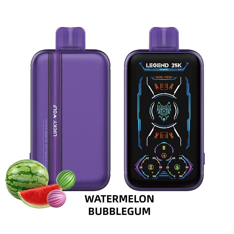 WATERMELON BUBBLEGUM Lucky Wolf Legend 25K Disposable Vape Pod
