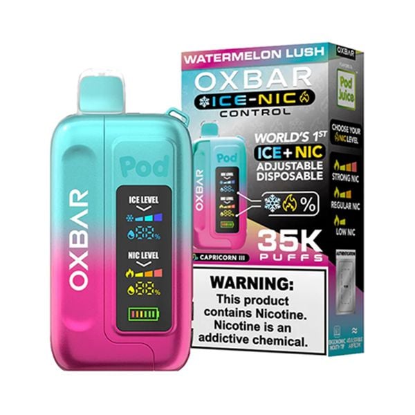 Watermelon Lush (Capricorn III) OXBAR Ice-Nic Control 35K Disposable Vape