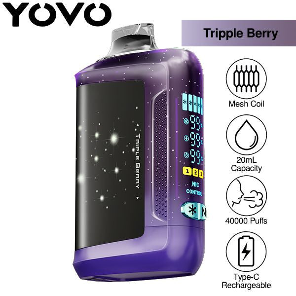 Triple Berry YOVO Starwalk 40K Disposable Vape